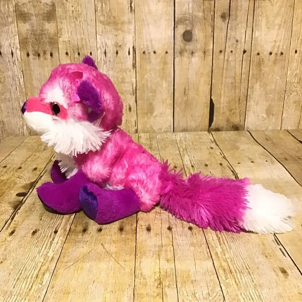 ‎Wild Republic Pink Purple Fox Plush 10”